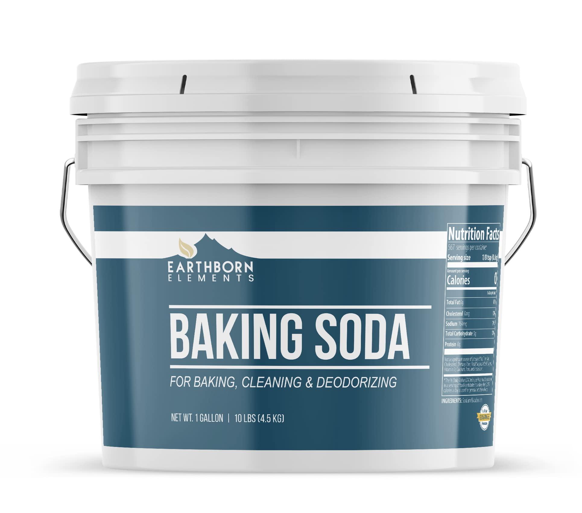 Earthborn Elements Earthborn Elements Borax Powder, Washing Soda, Baking Soda Bundle (1 Gallon ea.) Multipurpose for cleaning & laundry, Resealable Bucket