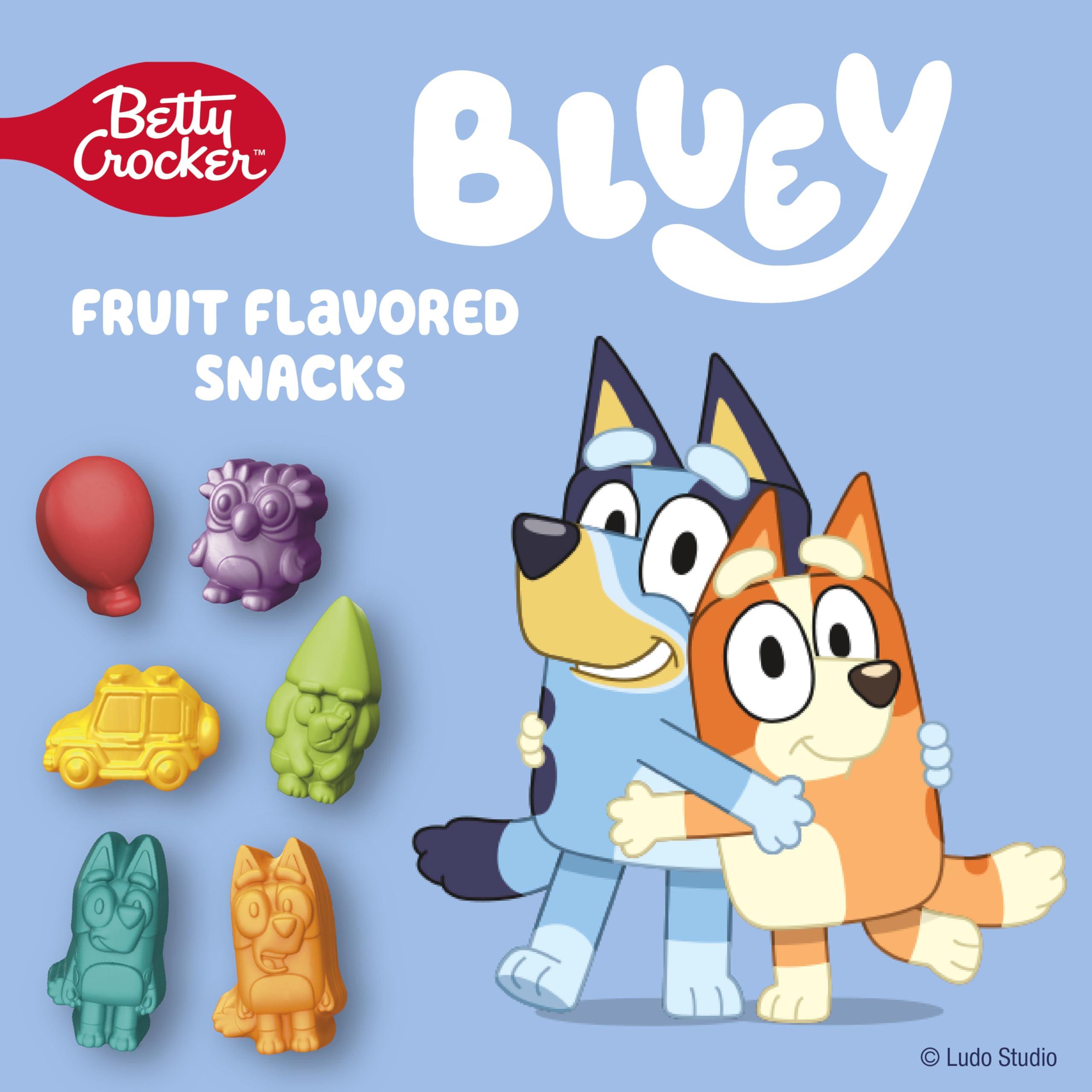 Betty Crocker Betty Crocker Bluey Fruit Flavored Snacks, Treat Pouches, Gluten Free, 10 ct
