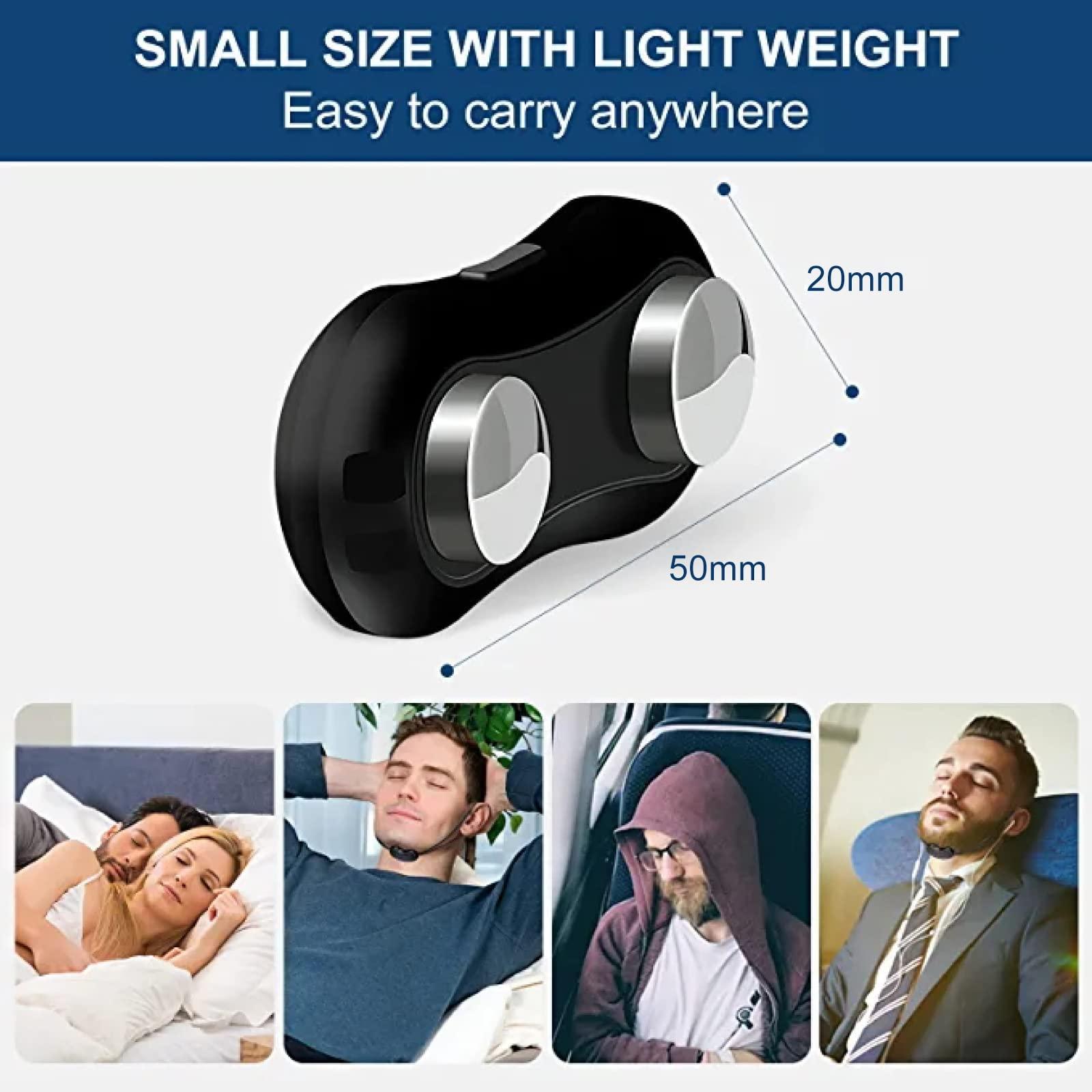 EKIDAZ Anti Snoring Devices for Women & Men, Intelligent Electronic Snoring Ventilator, Wearable Anti-Snoring Chin Massager for Improve Sleep, Comfortable Earhook Sleep Snore Stopper