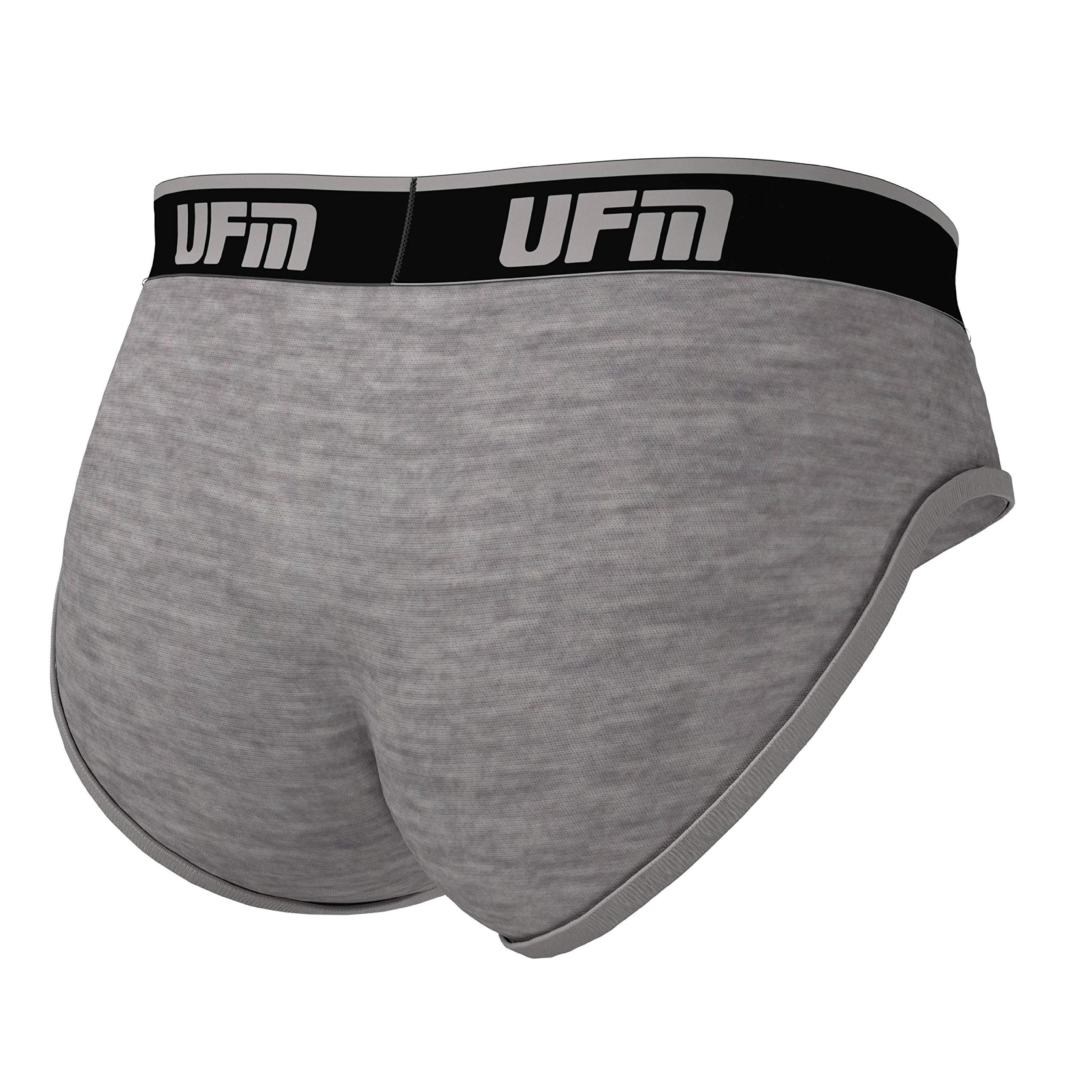 UFM UFM Mens Viscose Brief w/Patented Adj. Support Pouch Underwear for Men Gray 39-42