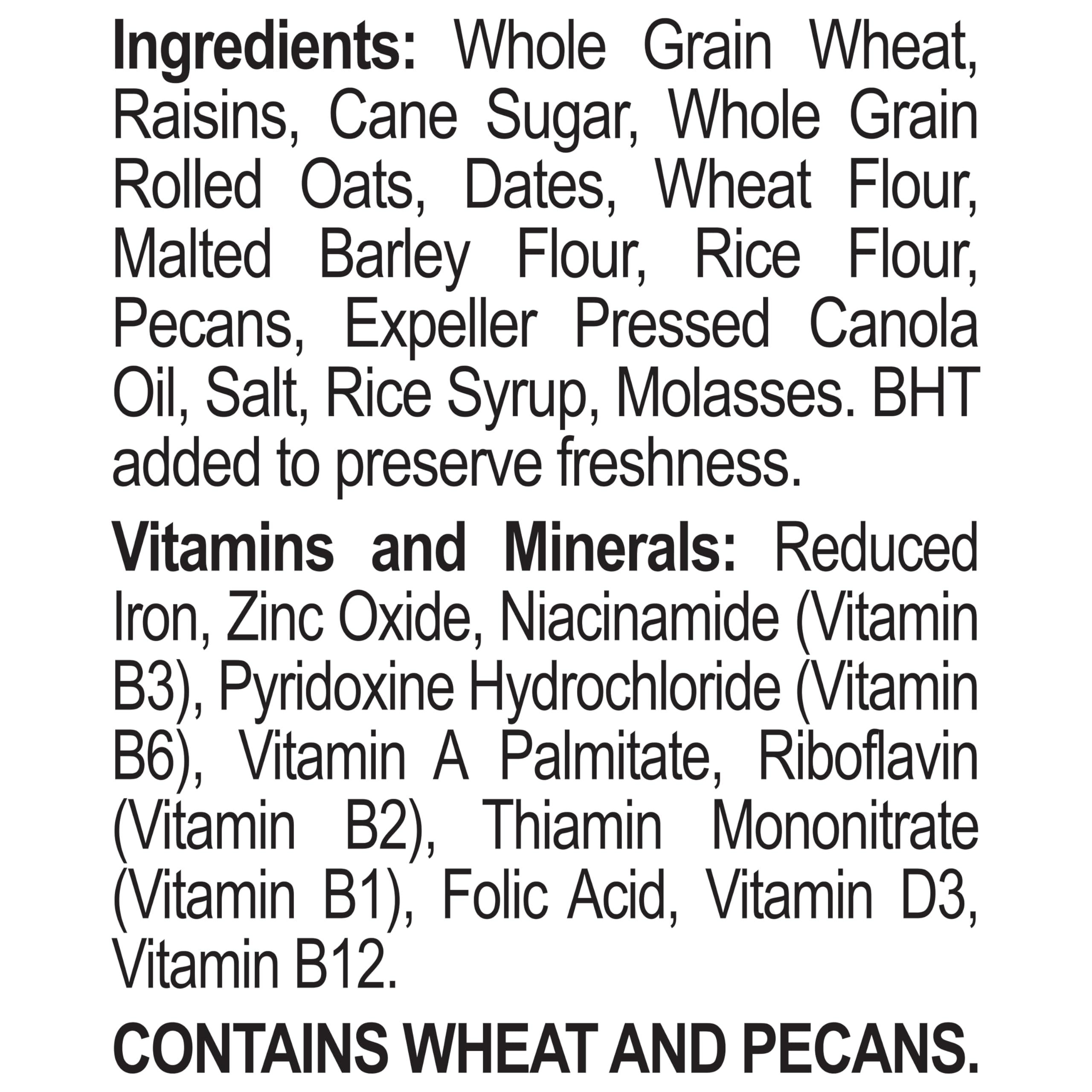 Great Grains Post Great Grains Raisins Dates and Pecans Breakfast Cereal, Raisin Cereal with Sweet Dates and Granola Clusters, Non-GMO Project Verified, 19 OZ Box