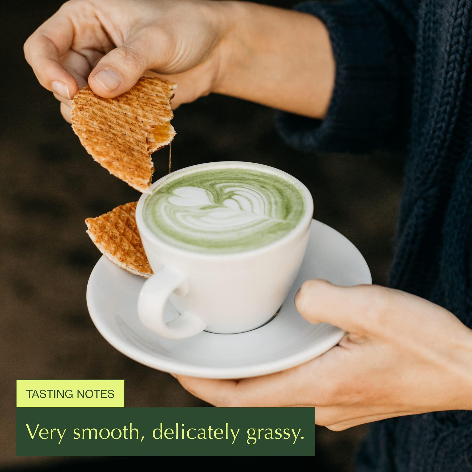 Encha Encha Ceremonial & Latte Matcha Green Tea Bundle - Organic First Harvest Japanese Matcha Green Tea Powder, From Uji, Japan (30g/1.06oz x 2 bags)