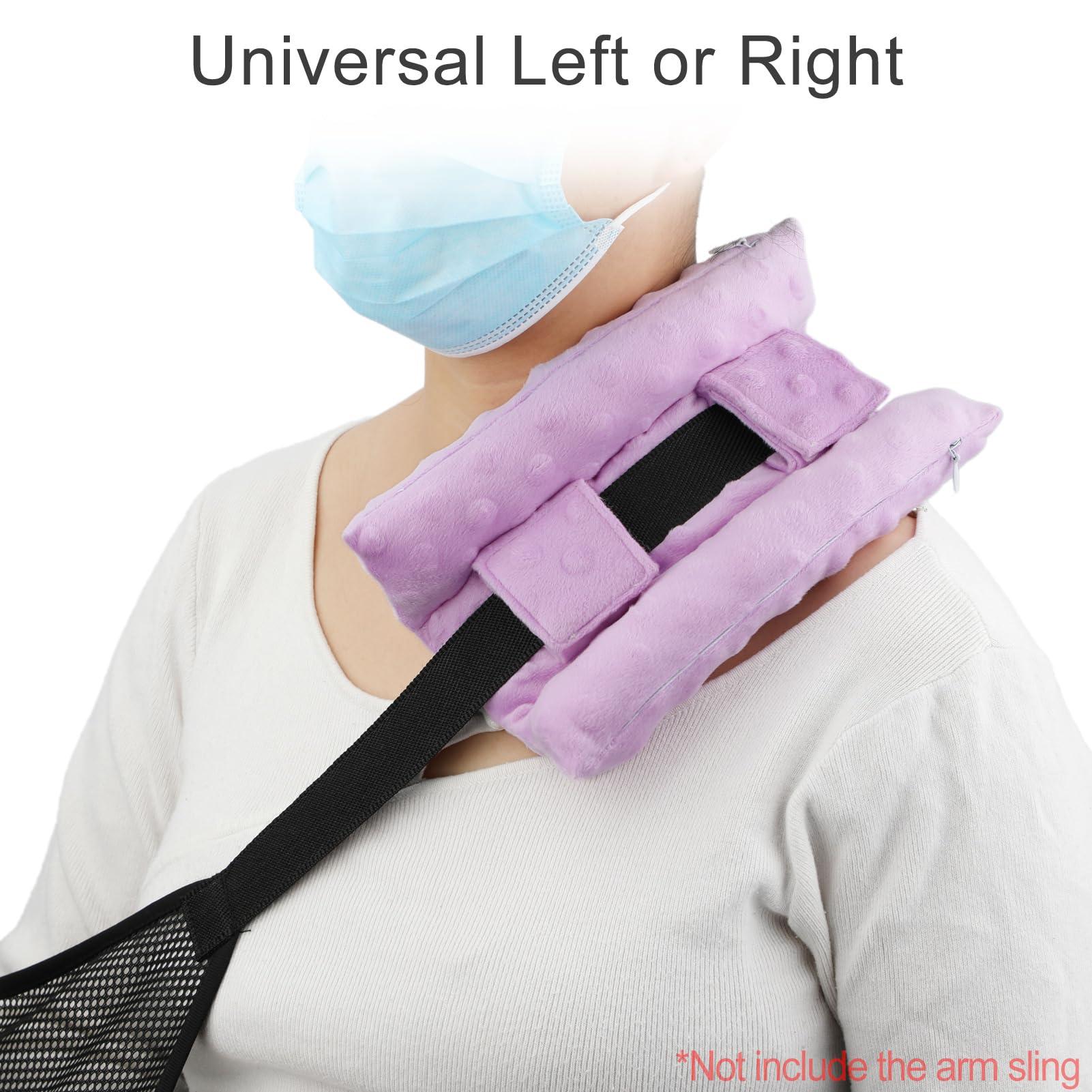 HapiPoppy HapiPoppy Neck Pad Strap Cushion Pillow for Arm Sling Arm Brace Cushions Shoulder Strap Pads Elbow Wrist Injury Cast Rotator Cuff Replacemet Surgery Support Padding Minky Dot Lavender