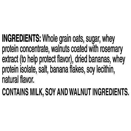 Quaker Quaker Protein Instant Oatmeal, Banana Nut, 10g Protein, Individual Packets, 36 Count