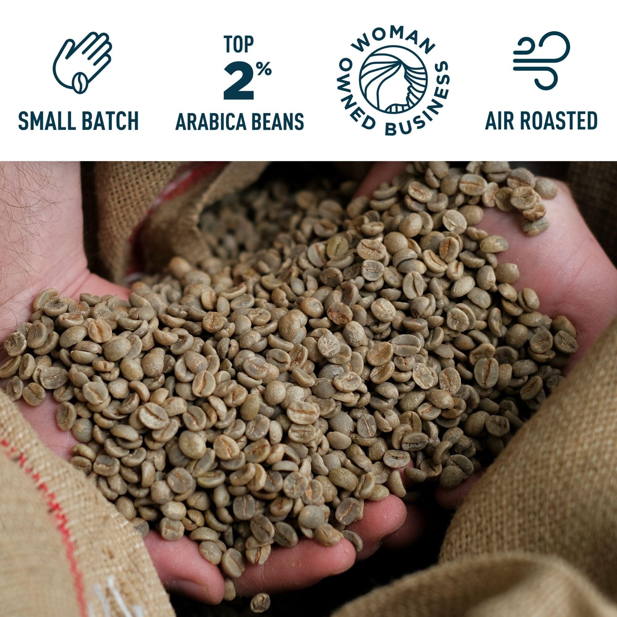 Door County Coffee & Tea Co. Door County Coffee Bourbon Vanilla Cream Flavored Coffee Whole Bean | 10 oz Bag | Medium Roast | 100% Specialty Arabica Coffee | Flavored Gourmet Coffee | Bourbon Vanilla Cream