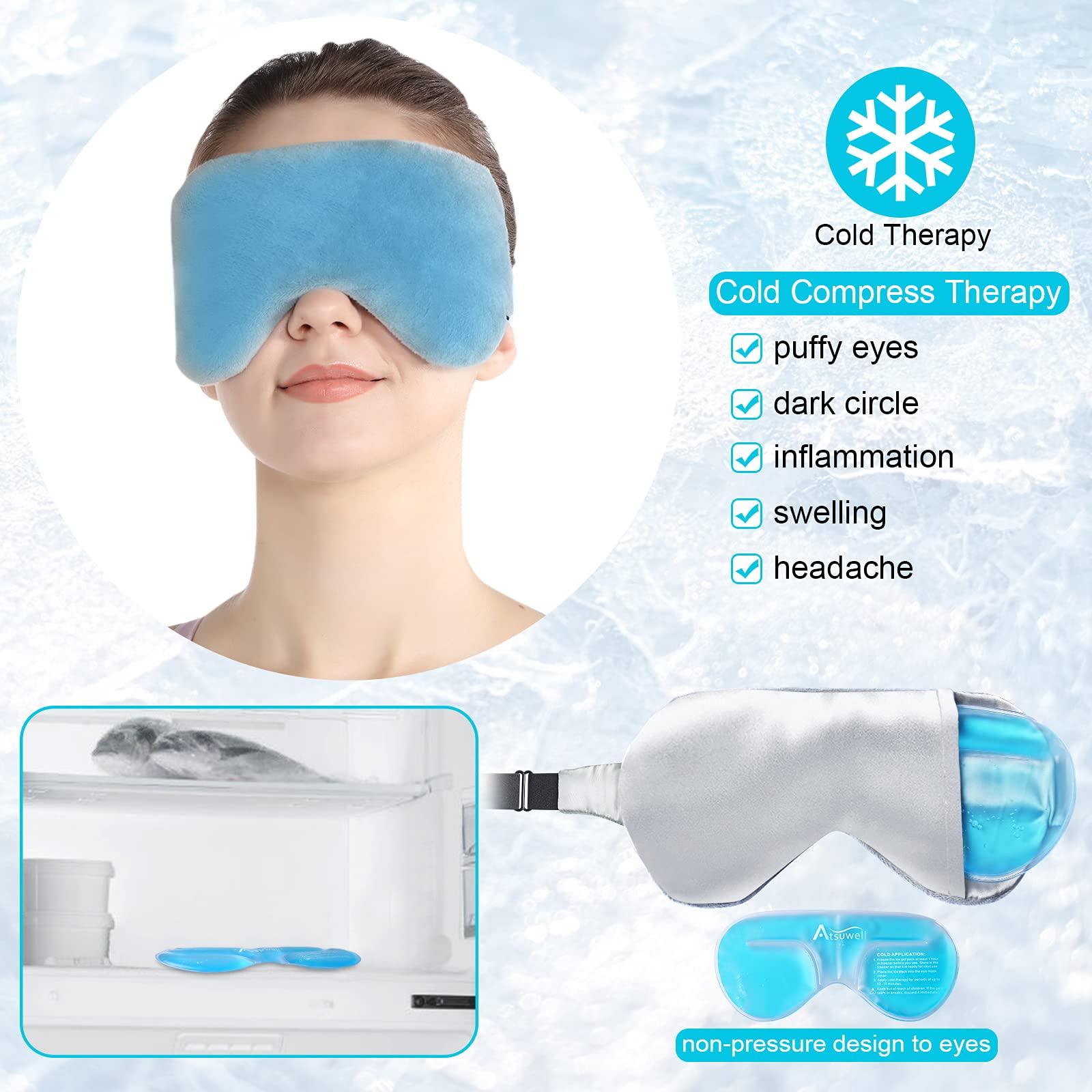Atsuwell Microwave Sleep Eye Mask and Heating Pad Both for HEATTherapy and Cold Compress