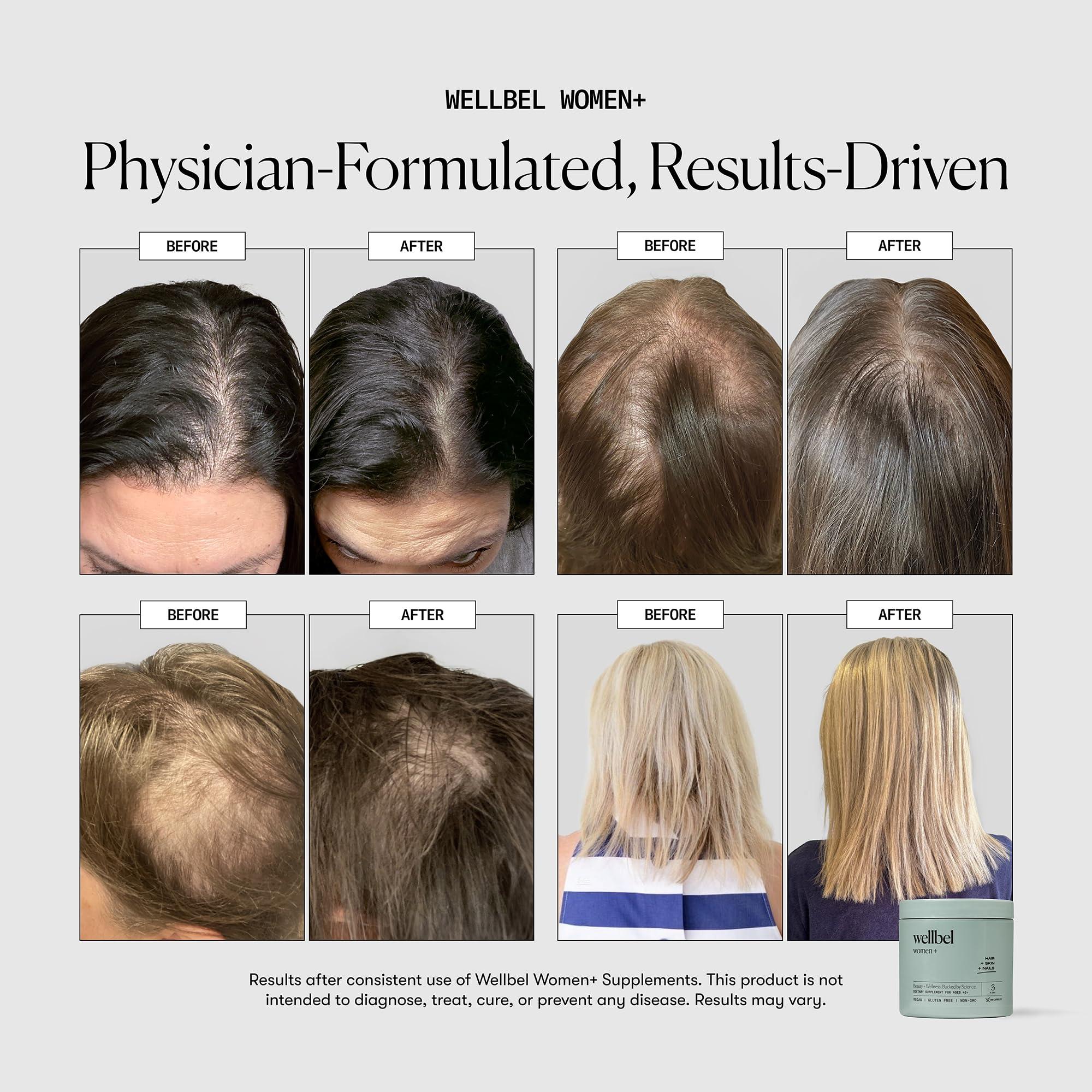 WELLBEL WELLBEL Women + Clean Supplement for Hair, Skin, and Nails, Vegan, Gluten Free, Non GMO 90 Count