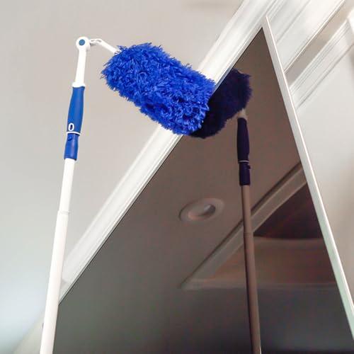 Unger Unger Microfiber Duster with Pivoting Handle  Dusters for Cleaning, Compatible with Telescopic Poles, Dusting Tools, Multi-Surface Cleaning Tool