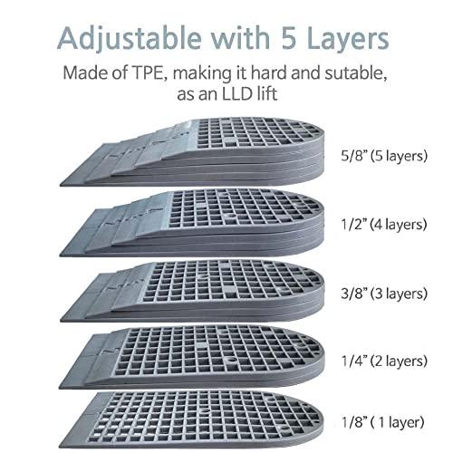 BalanSole Adjustable Leg Length Discrepancy Heel Lifts Inserts Insoles (Large)