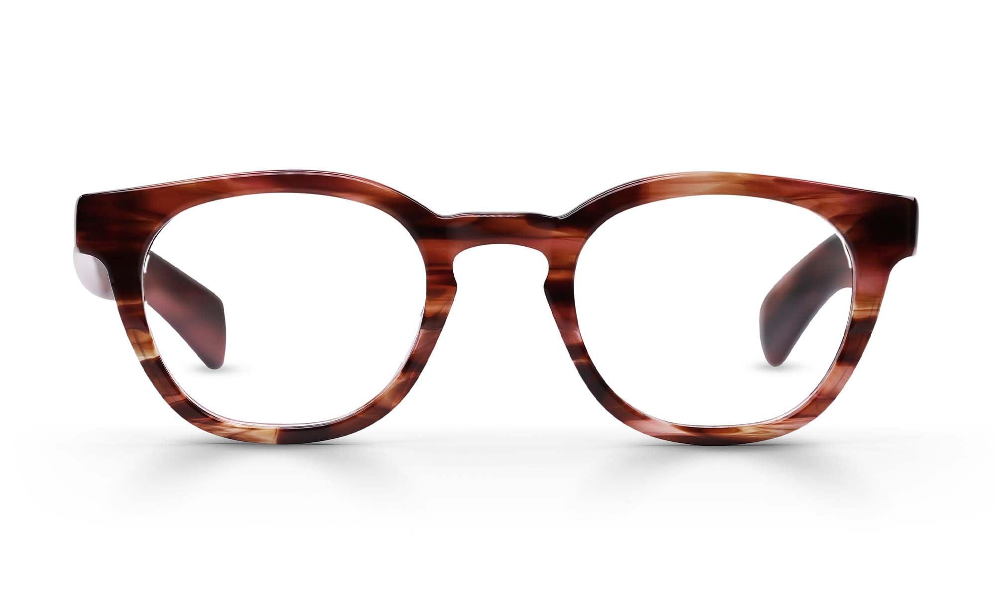 eyebobs eyebobs Total Wit | Premium Reading Glasses for Men and Women | Round Frame for Average Faces | Brown Pattern, 3.50