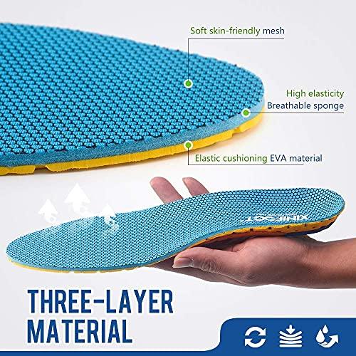 XINIFOOT XINIFOOT 2 Pairs Professional Plantar Fasciitis Shoe Insoles Running Insoles High Elastic Cushioning Inserts for Foot Relief, Shock Absorption Breathable Sports Feet Insoles for Women