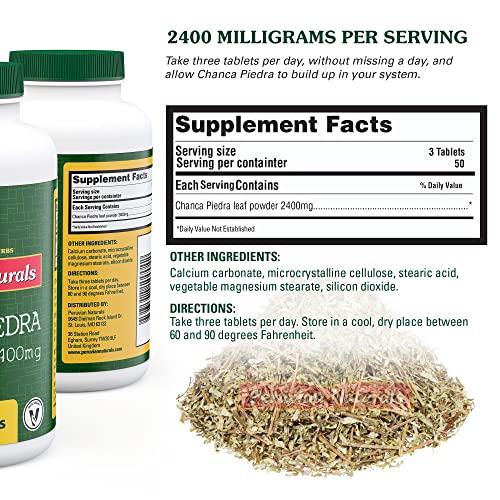 Peruvian Naturals Peruvian Naturals Chanca Piedra “Stone Breaker” – 150 Tablets - Kidney Supplement - 2400mg per Serving 100% Natural Chancapiedra Grown in Peru