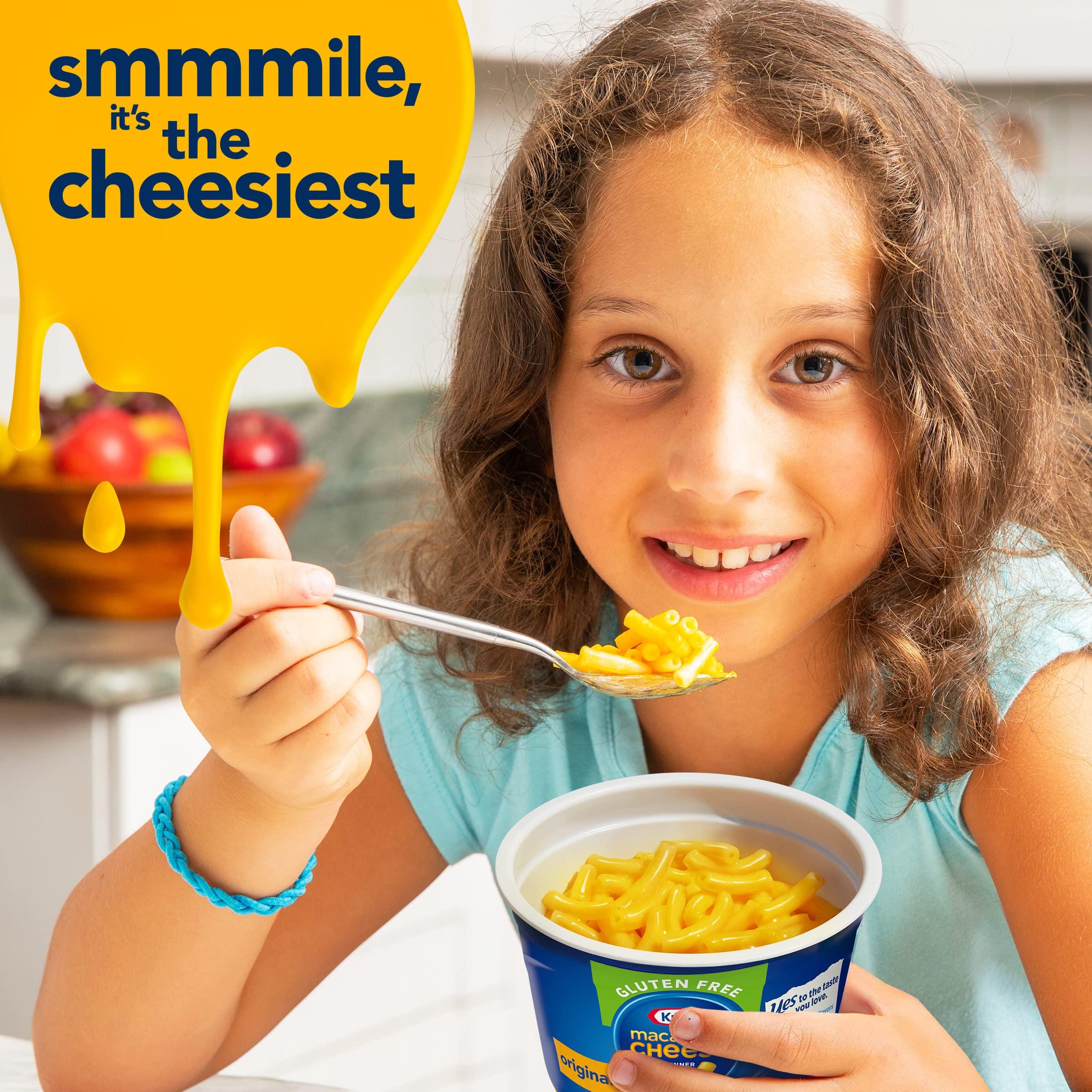 Kraft Kraft Gluten Free Original Mac & Cheese Macaroni and Cheese Dinner, 4 ct Pack, 1.9 oz Cups