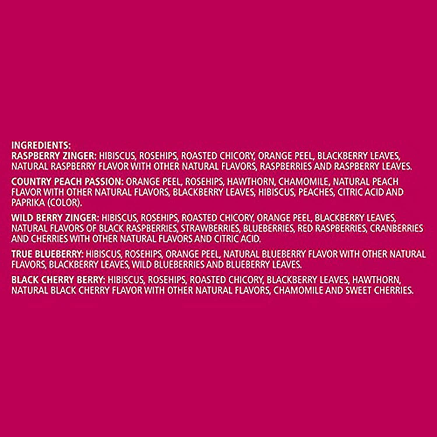 Celestial Seasonings Celestial Seasonings Herbal Tea, Fruit Tea Sampler, 18 Count