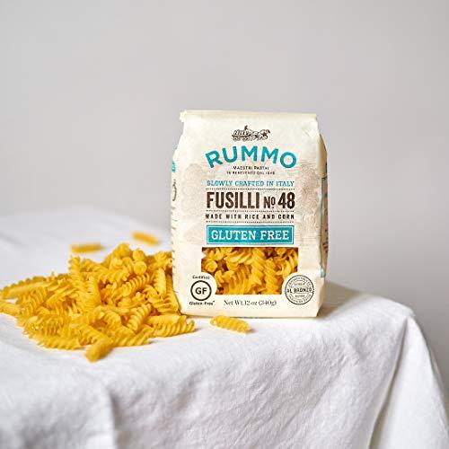 Rummo Rummo Gluten Free Fusilli N.48 - Gluten Free Fusilli Pasta Noodles, Made with Brown Rice & Corn, Pasta from Italy - 12 Ounce (Pack of 1)