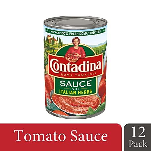 Contadina Contadina Tomato Sauce with Italian Herbs, 15 oz (Pack of 12 Cans)