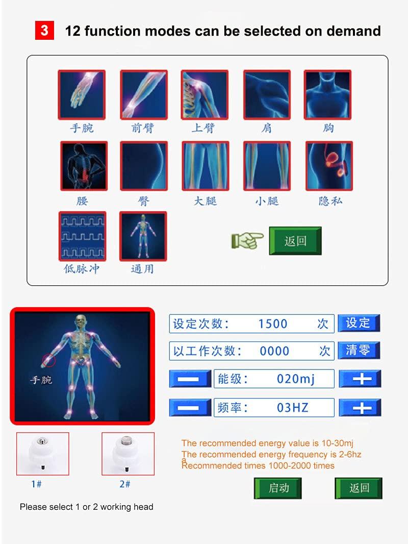 dh beauty dh beauty Professional Big Touching Screen V80B Electromagnetic Shock Wave Therapy Machine Pain Relief Body Relax Massager