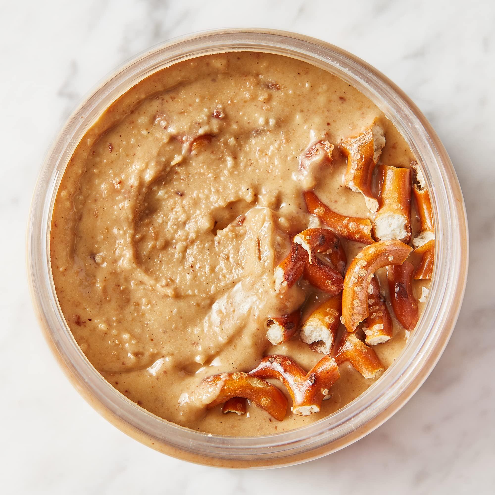 FIt Butters FIt Butters Salted Caramel Pretzel Peanut Butter Spread, Added Protein and Coconut Oil, Low Carb, Low Sugar, Complete Protein Dessert Flavored Nut Butter