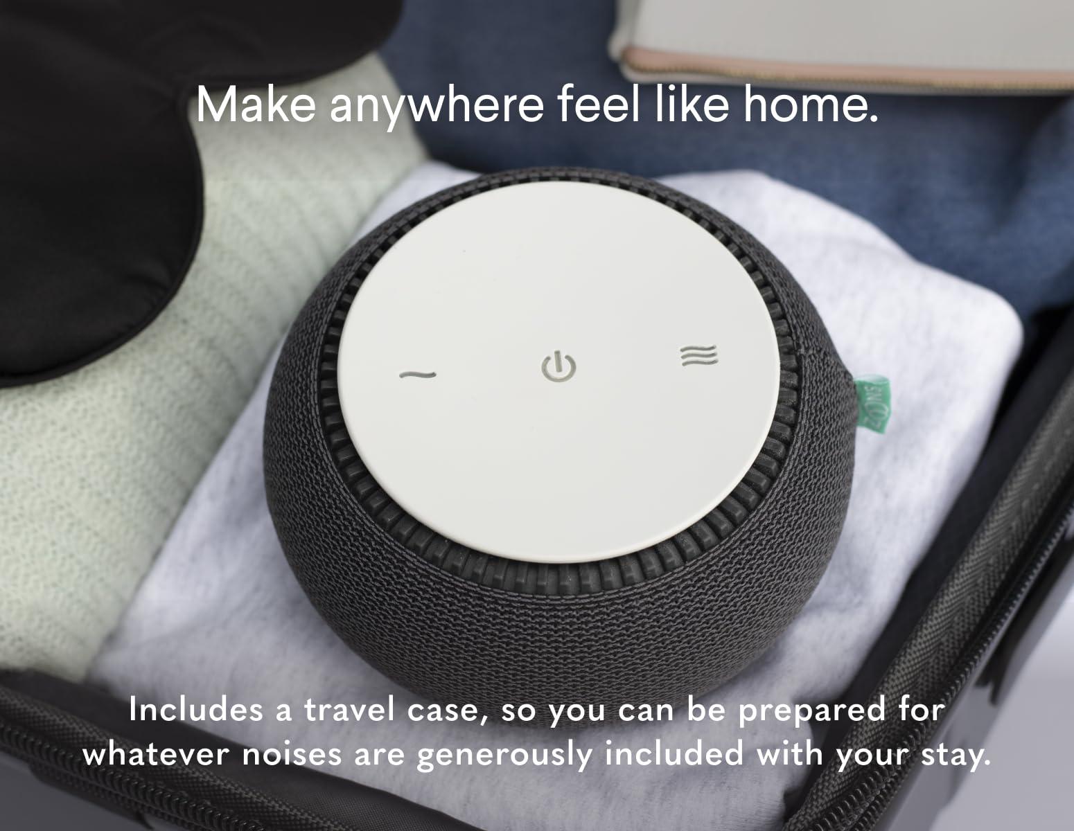 SNOOZ SNOOZ Original Charcoal White Noise Sound Machine and SNOOZ Go Travel Friendly and Portable Sound Machine - Bundle
