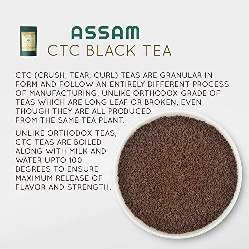 Vahdam Teas Vahdam Premium CTC Assam Black Tea & English Breakfast Tea- Strong, Full Bodied, Bold,& Delicious| Perfect for Kombucha, Indian Tea, Iced Tea & Irish Breakfast Tea (Assam CTC Tea, Bulk Pack 226g)