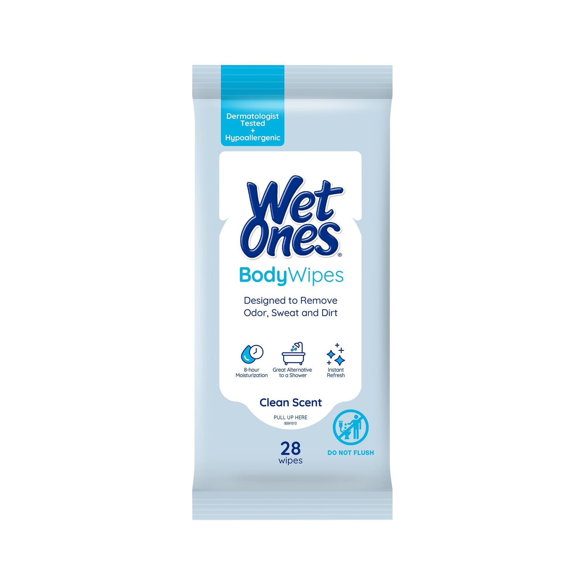 Wet Ones Wet Ones Body Wipes Clean Scent 28 Count (6 Pack)