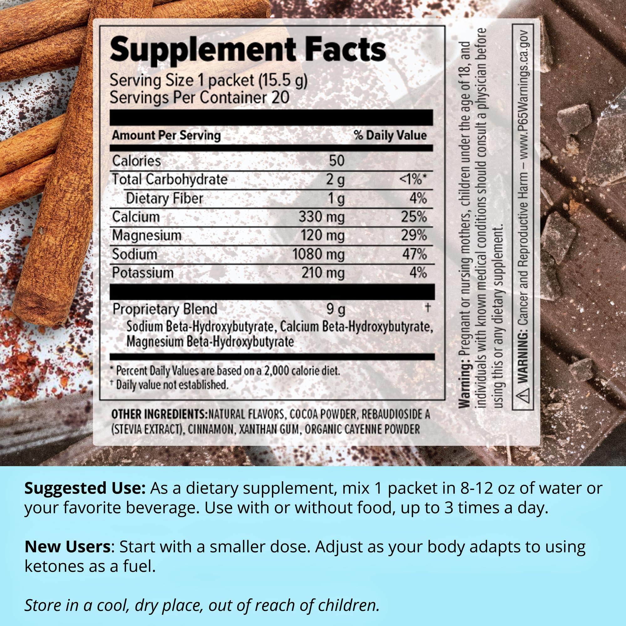 Dr. Boz Dr. Boz - Keto BHB Powder - Mexican Chocolate Spice, 20 Servings - Ketones Drink - Energy & Reduced Cravings - Max Strength Dietary Supplement - Quality Tested - Made in The USA - 10.9oz (310g)