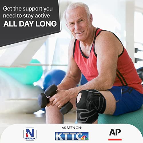 DR. BRACE DR. BRACE ELITE Knee Brace with Side Stabilizers & Patella Gel Pads for Maximum Knee Pain Support and fast recovery for men and women-Please Check How To Size Video (Mercury, Medium)