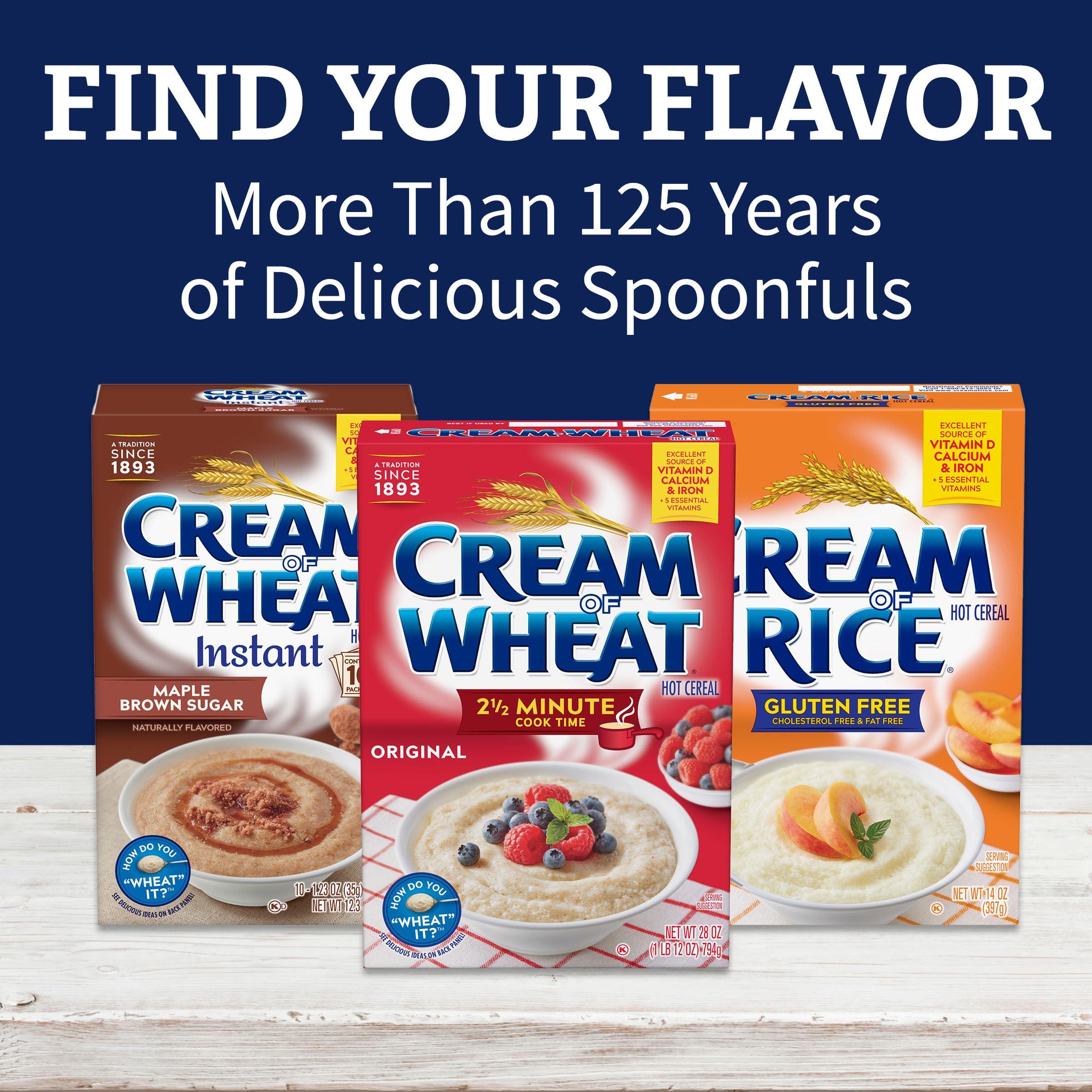Cream of Wheat Cream of Wheat Maple Brown Sugar Hot Cereal, 2 1/2 Minute Cook Time, 24 Ounce