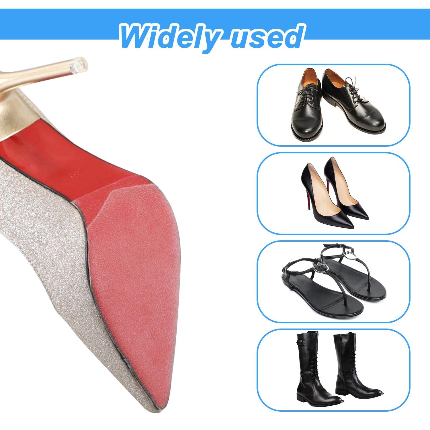 Tissting Shoes Sole Protectors Self-Adhesive Sole Protector Roll With Anti-Slip Lattice Texture, Crystal Clear Sole Sticker For High Heels Outdoors(2m/6.56ft)