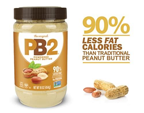 PB2 Foods PB2 Powdered Peanut Butter, 1lb Jar (2-pack)