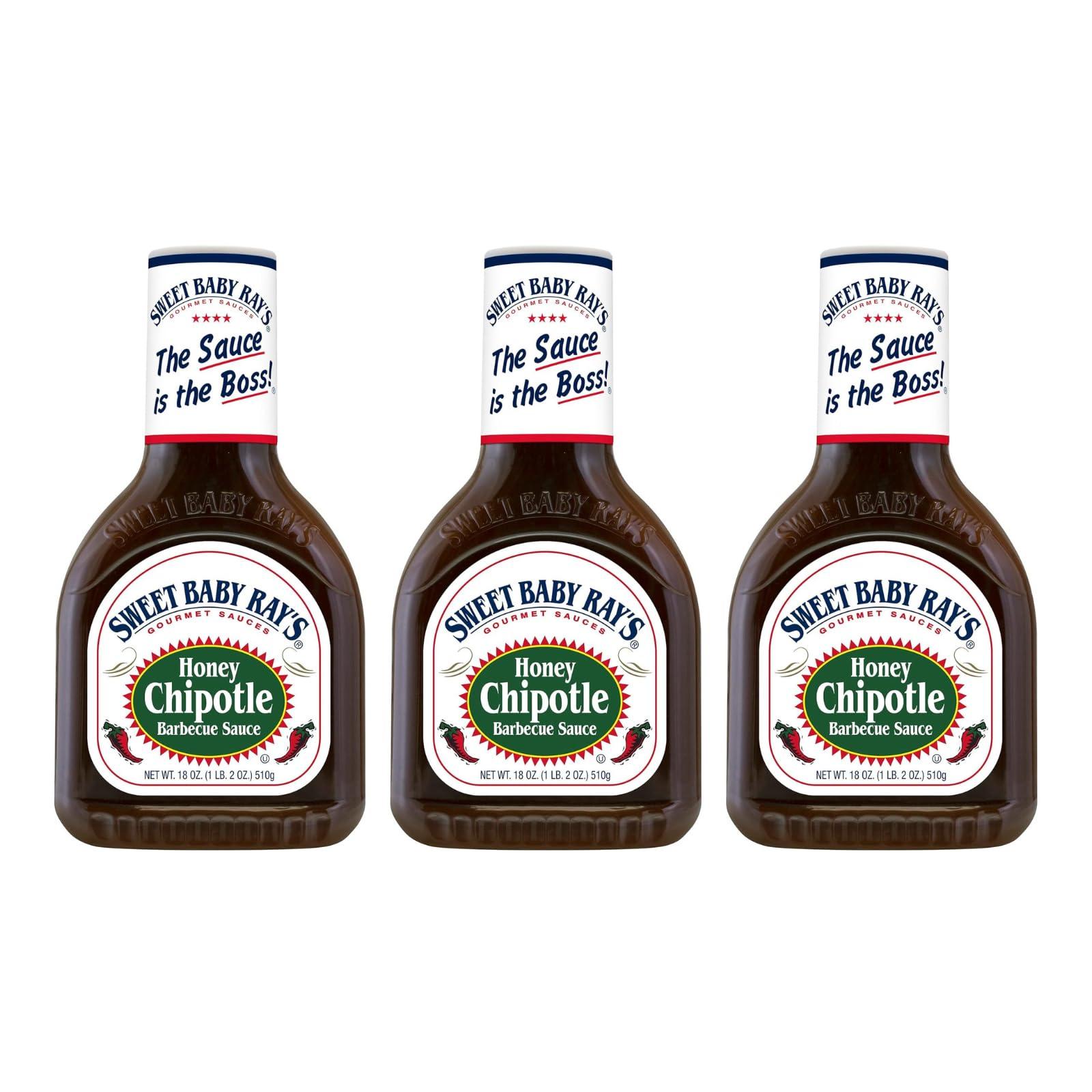 Sweet Baby Ray's Sweet Baby Ray's Honey Chipotle BBQ Sauce (18 oz) 3 Pack