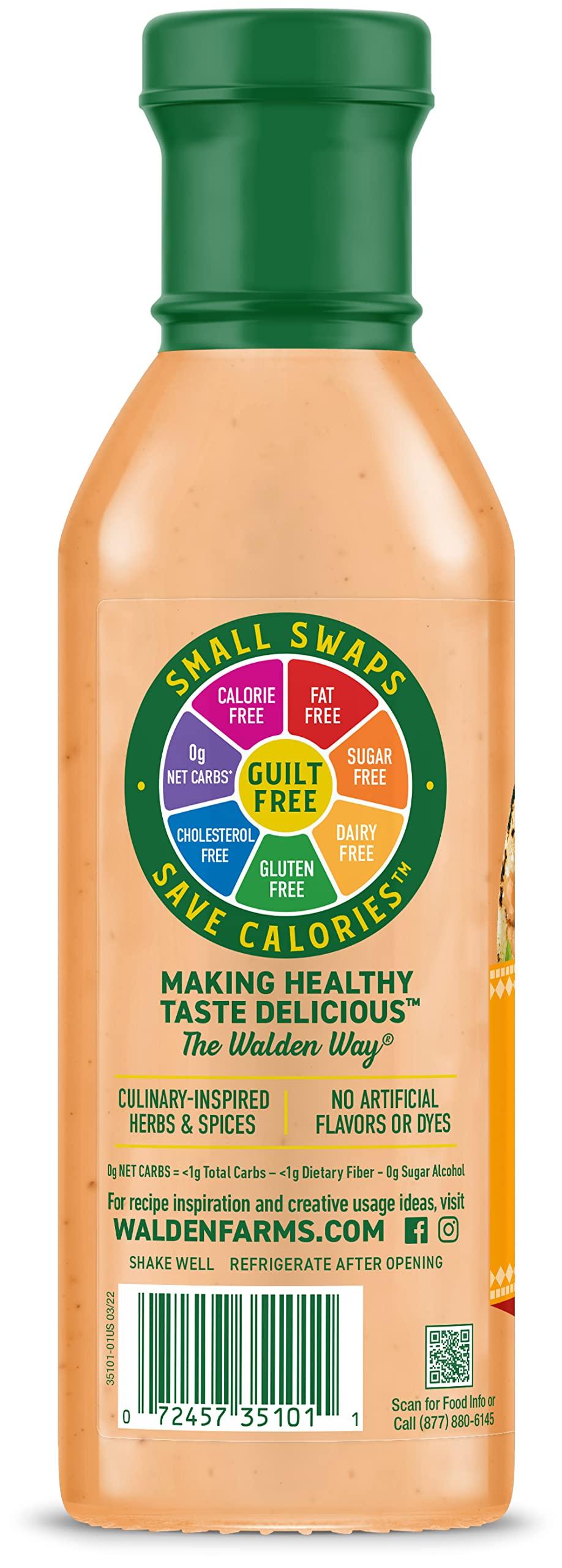 Walden Farms Walden Farms Street Taco Sauce Creamy Chipotle - Calorie-Free, Gluten-Free, Low Carb, Keto-Friendly, Sugar-Free, Smoky Chipotle Flavor, (12 oz Bottle)