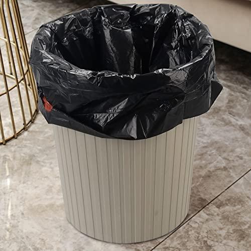 Uumitty Uumitty 3 Gallon Drawstring Trash Bags, Flat Bottom Garbage Bag (Black, 110 Counts/ 3 Rolls)