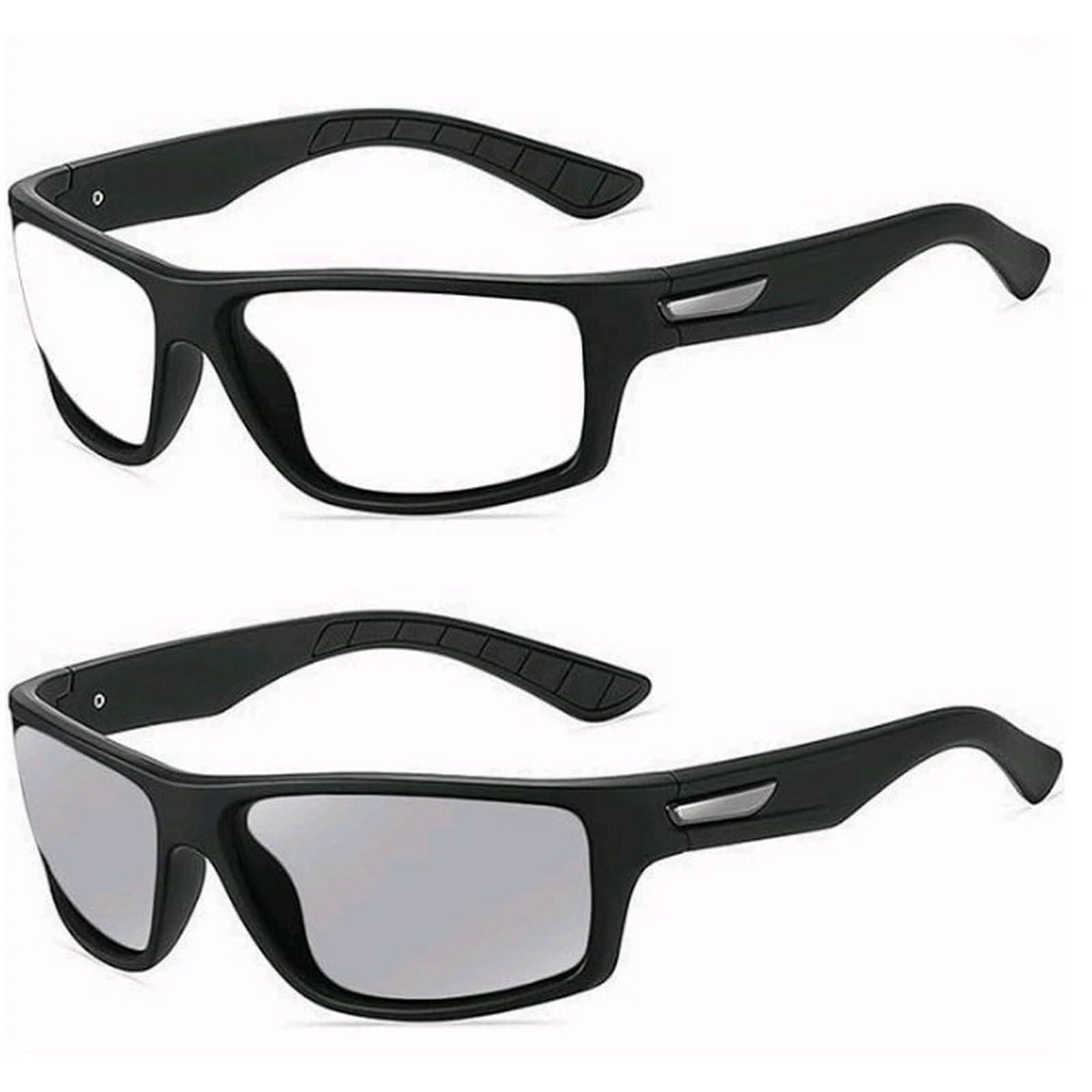 willochra Sports Transition Readers Sunglasses Wrap Around Readers Photochromic Bifocal Reading Glasses For Men and Women (black, 1.5, x)