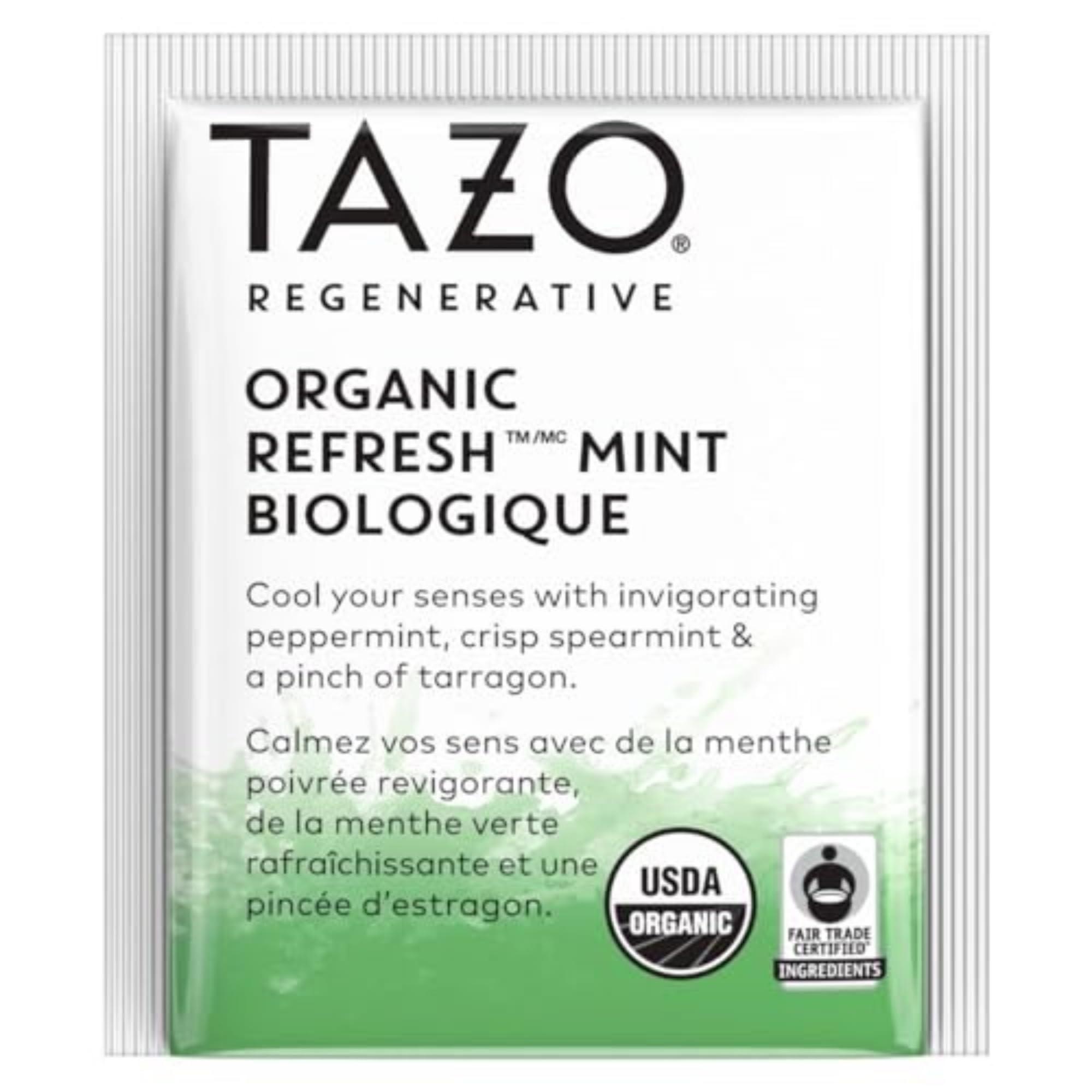 TAZO TAZO Refresh Mint Herbal Tea Bags, Caffeine-Free, 96 Total Tea Bags (16ct - Pack of 6)
