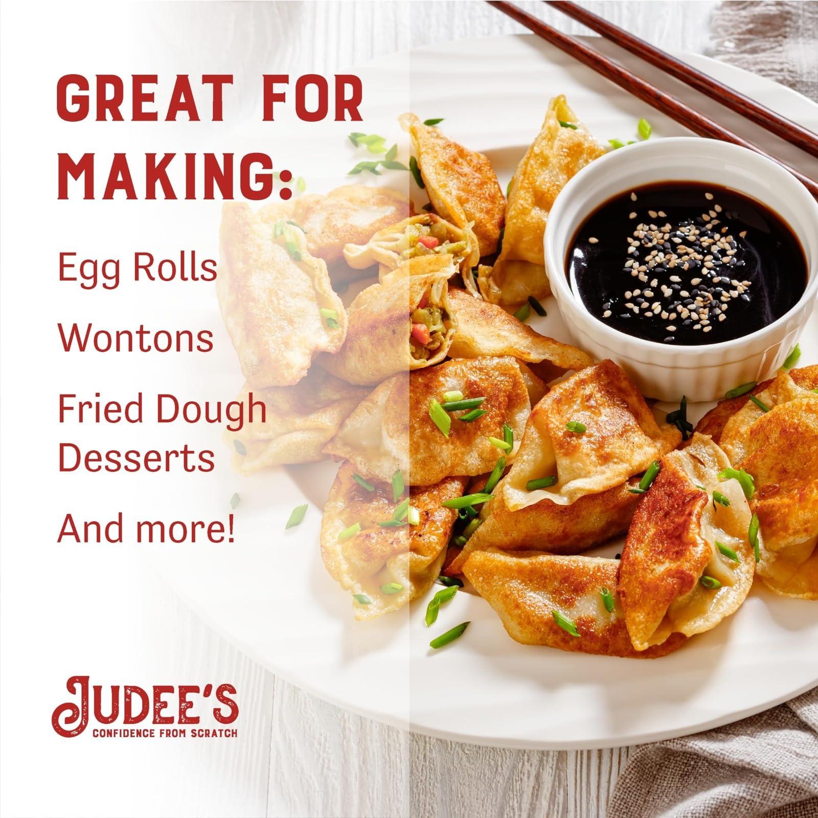 Judee\'s Gluten Free Judee\'s Egg Roll and Wonton Wrapper Mix - 11 oz - Great for Frying Crispy Egg Rolls or Steaming Savory Wontons - Delicious and 100% Gluten Free - Ideal for Appetizers and Asian Dishes