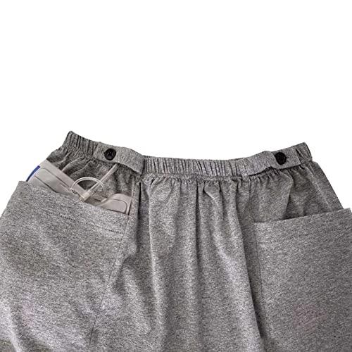 YOHEYMA YOHEYMA Shorts for Nephrostomy Bag, Catheter Support Underwear for Nephrostomy, Ostomy Drainage Bag Care Shorts (XL)