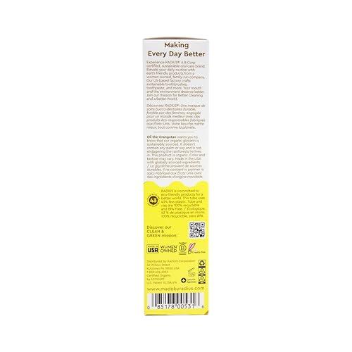 RADIUS RADIUS USDA Organic Kids Toothpaste 3oz Non Toxic Chemical-Free Gluten-Free Designed to Improve Gum Health for Children's 6 Months and Up - Coconut Banana - Pack of 3