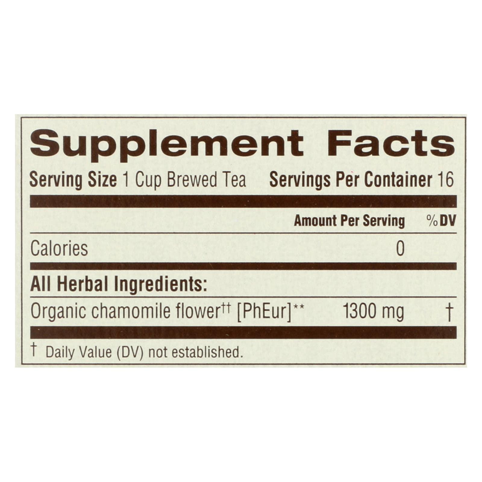 Traditional Medicinals Traditional Medicinals - Organic Chamomile, 16 bag