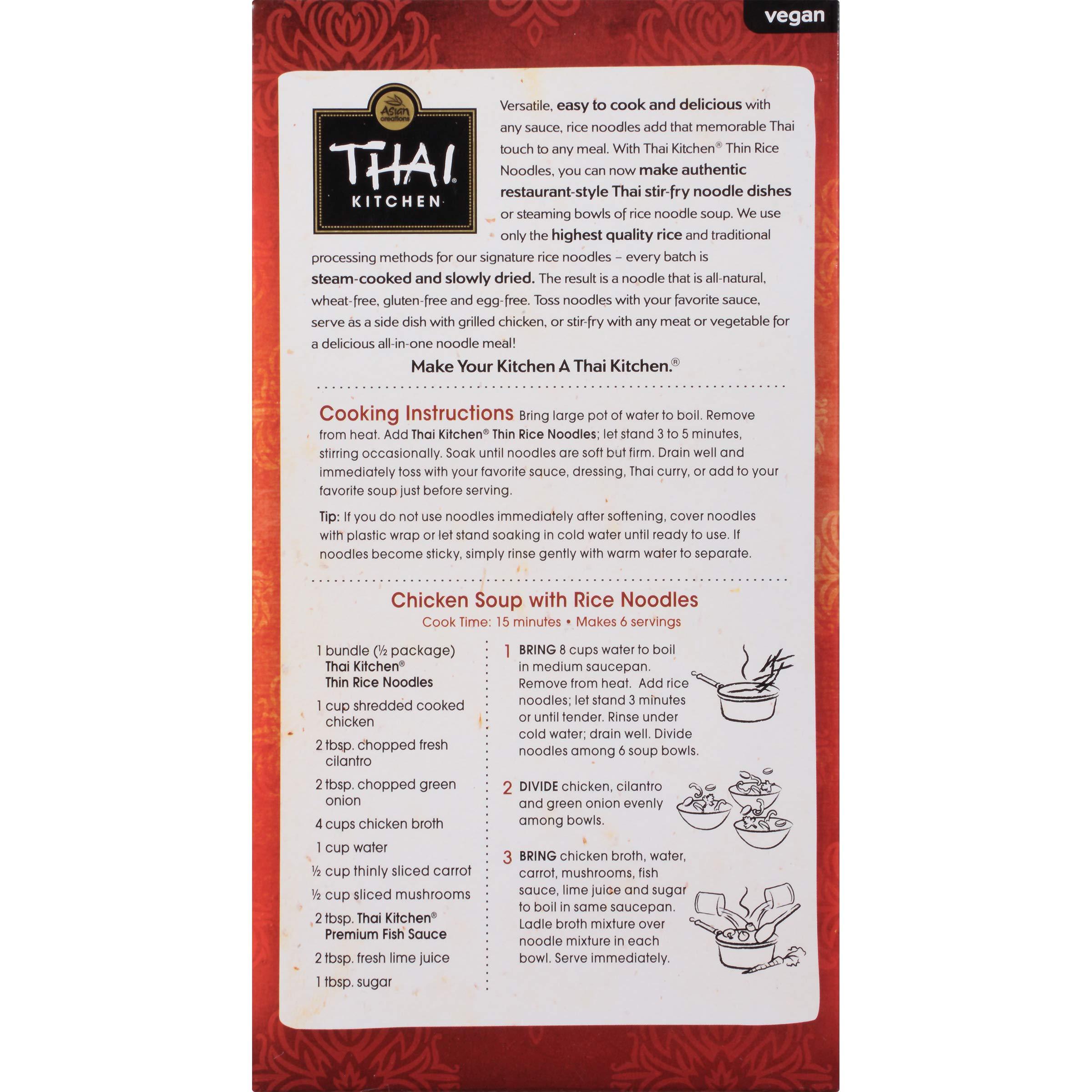 Thai Kitchen Thai Kitchen Thin Rice Noodles - Case of 12 - 8.8 oz.
