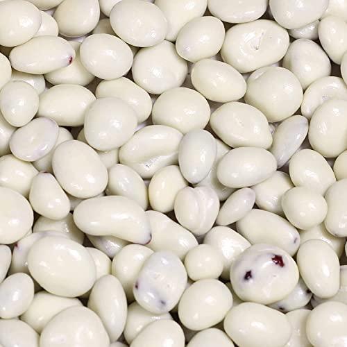 It's Delish Gourmet White Chocolate Covered Cranberries by Its Delish, 1 lb Bulk Bag | White Milk Chocolate Coated Cranberries, Healthy Snacks Chocolate Fruit, USA Made, Kosher Dairy