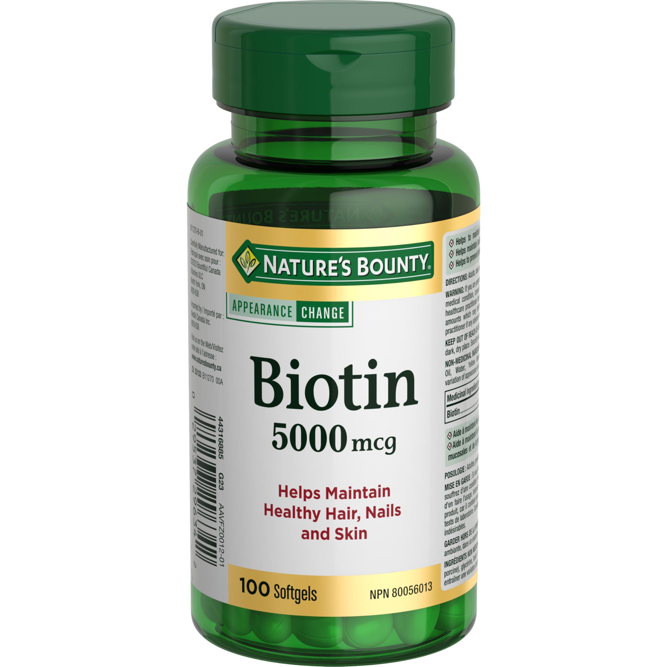 Nature's Bounty Nature's Bounty Biotin 5000mcg, 100 Count
