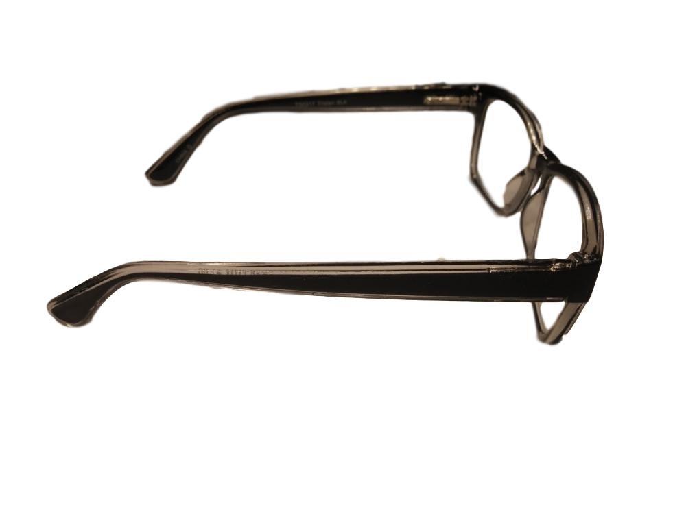 Foster Grant Foster Grant Tristan Mens Black Modern Reading Glasses w/Case +2.00 Free Hard CASE + Microfiber Cloth