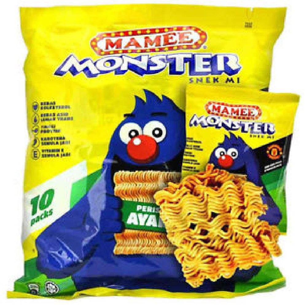 Mamee Mamee Monster Family Pack Snack Noodles 56 Packs x 25g (Chicken)