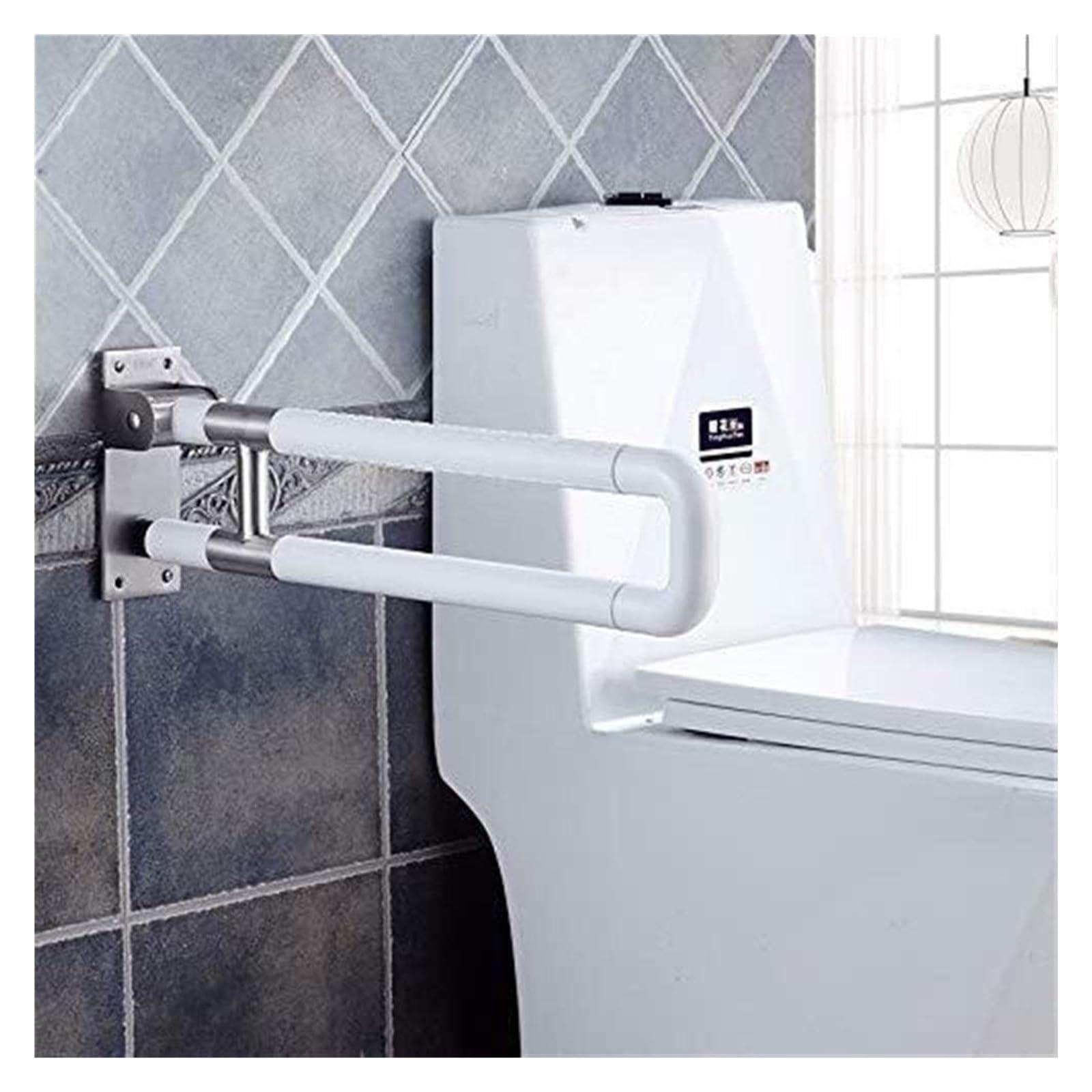 TiStm Grab Bar Bathroom Grab Rails,U Shaped Grab Bars,Foldable Non-Slip with Fluorescent Bathroom Safety Handrail for Elderly or Disabled in Toilet Wc