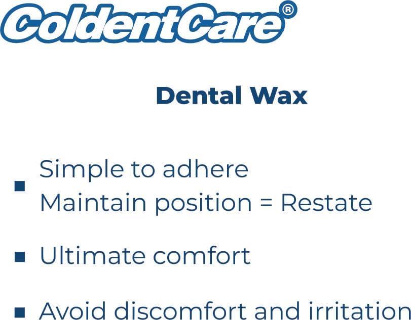 ColdentCare Orthodontic Braces Wax, 60 premium wax strips ColdentCare - Dental Wax for Braces and Aligners Wax Strips, Multicolor cases, 12 Pack with storage case, Light Mint Scent.