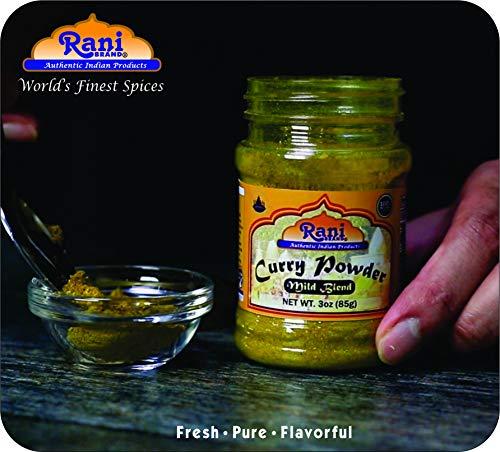 Rani Brand Authentic Indian Products Rani Curry Powder Mild (10-Spice Authentic Indian Blend) 7oz (200g) ~ All Natural | Salt-Free | NO Chili or Peppers | Vegan | No Colors | Gluten Friendly | NON-GMO | Indian Origin
