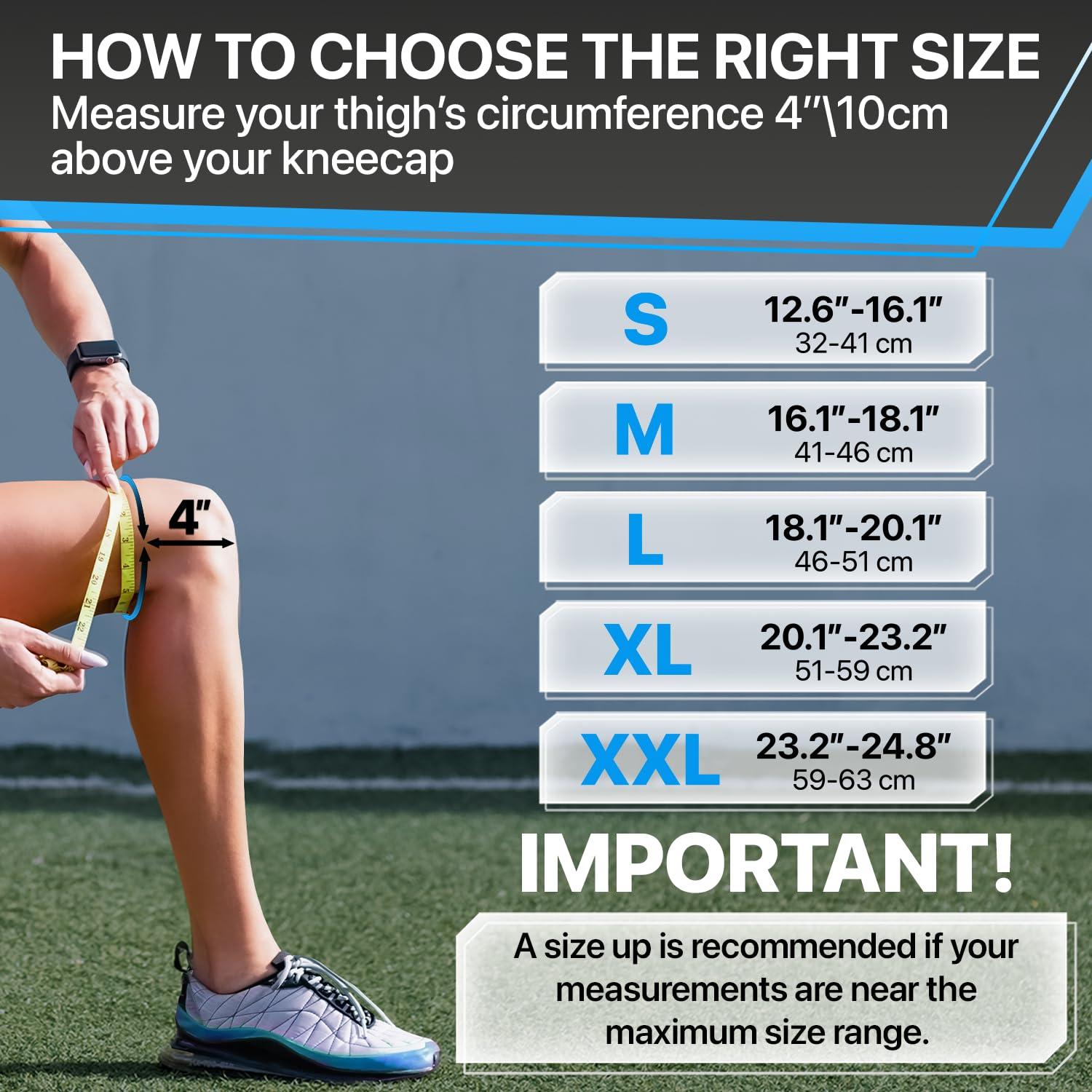 DR. BRACE DR. BRACE ELITE Knee Brace with Size Stabilizer (2 Pack) Knee Brace for Women & Men, Workout, Sports, Daily Knee Compression Sleeve for Maximum Knee Pain Support & Fast Recovery (Neptune, Large)