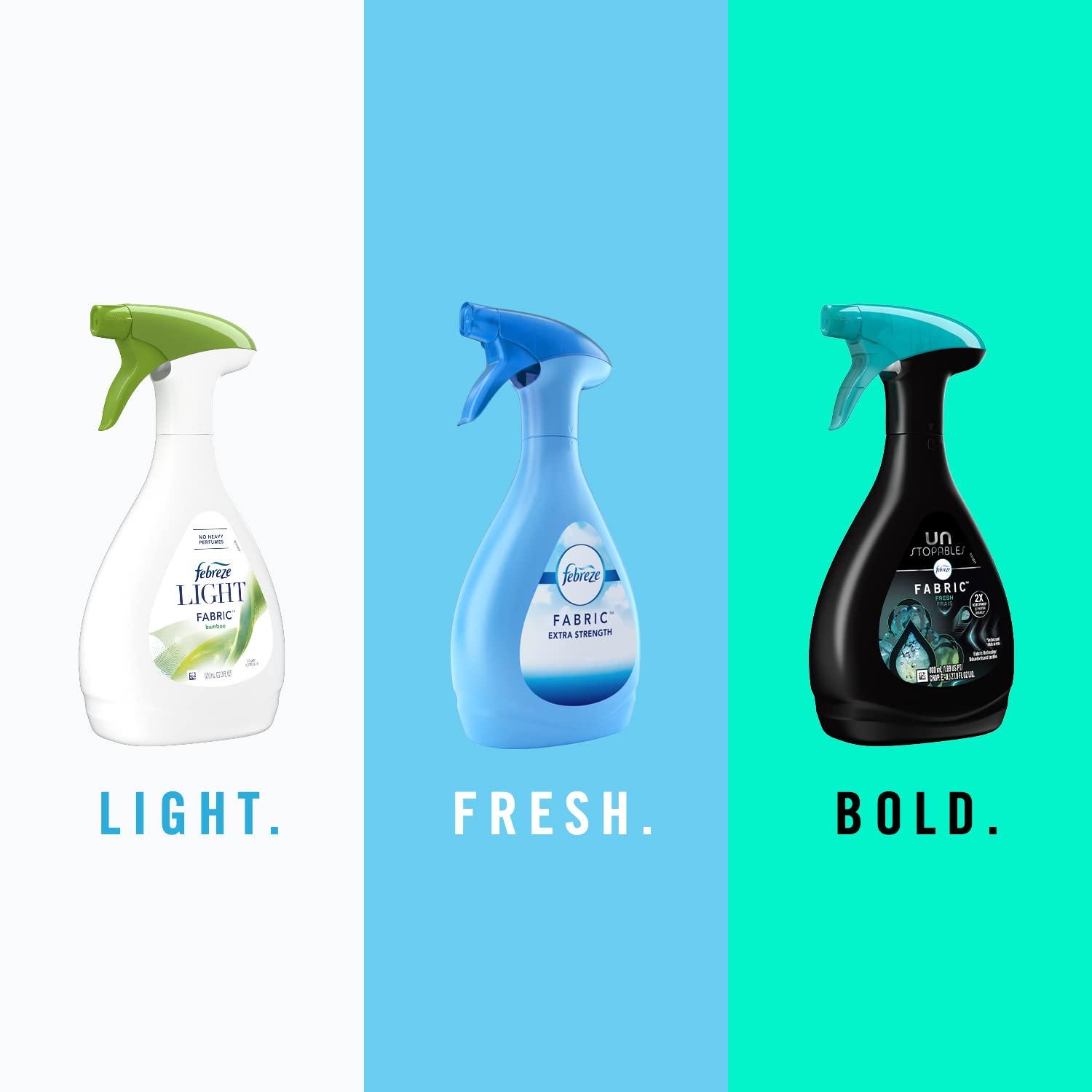 Febreze Febreze Fabric Refresher, Odor Fighting and Deodorizing, Platinum Ice Scent, for Carpets, Upholstery, Bedding and More, 16.9 oz. (Pack of 2)