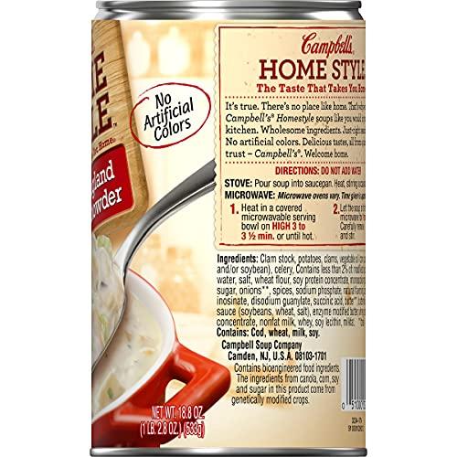 Campbell's Campbell's Homestyle New England Clam Chowder, 18.8 oz. (Pack of 12)